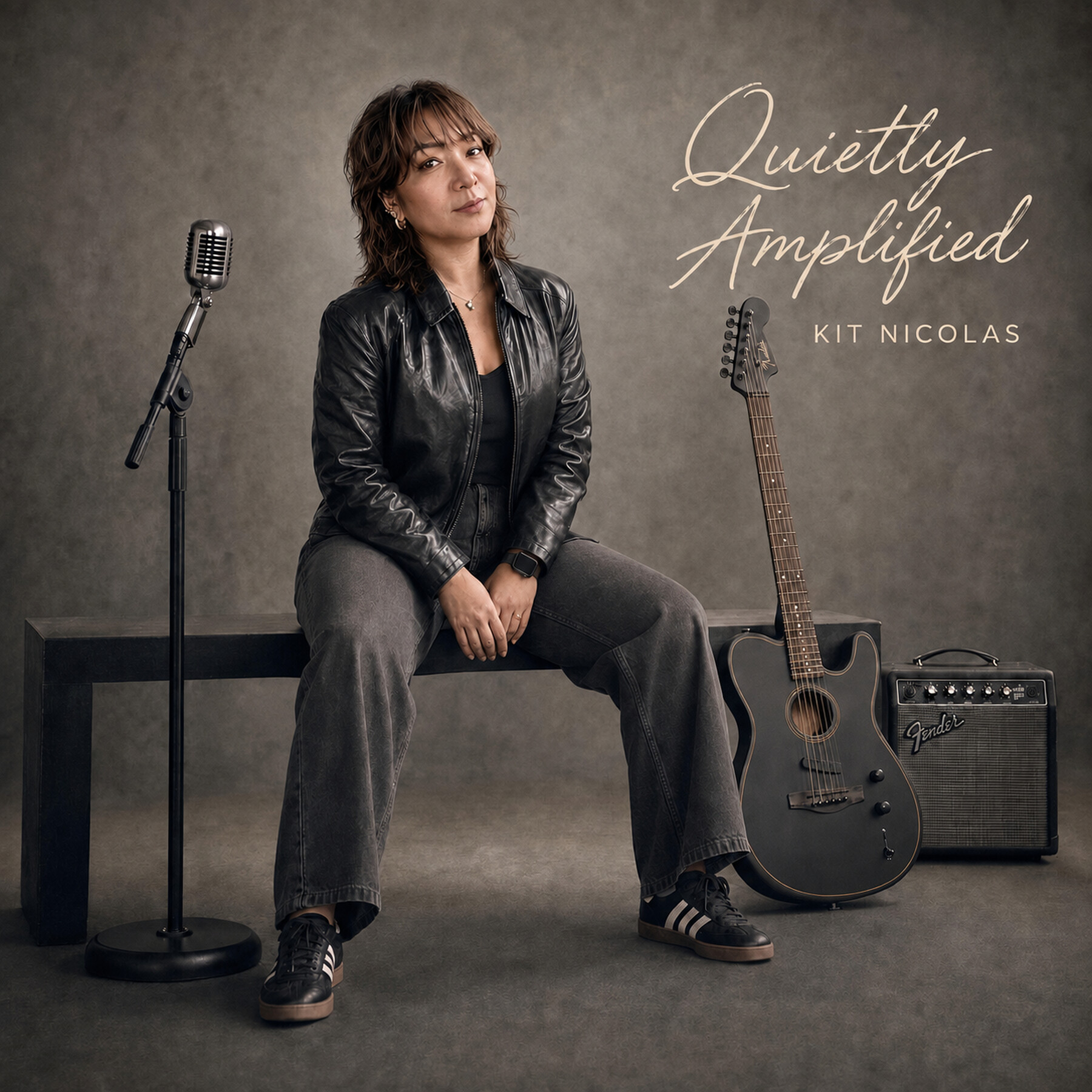 Quietly Amplified album cover by Kit Nicolas